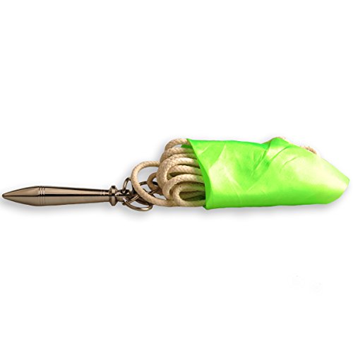 ICNBUYS Traditional Rope Dart Stainless Steel Cone Style with Free Rope and Green Flag - Thumbnail 7