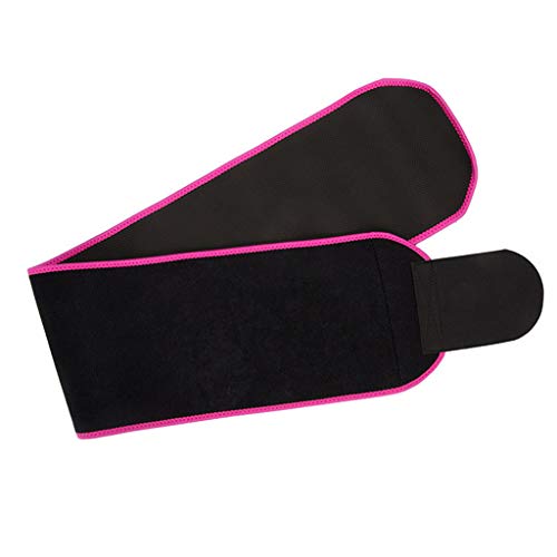 HJuyYuah Waist Trimmer Belt Weight Loss Wrap Stomach Fat Burner Sauna Suit Trainer Pink - Thumbnail 3