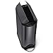 simplehuman 45 Liter / 11.9 Gallon Butterfly Lid Kitchen Step Trash Can, Black Stainless Steel