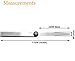 Jfbrix 32 Blades Stainless Steel Feeler Gauge with Metric and Imperial Scale for Measuring Gap Width or Thickness