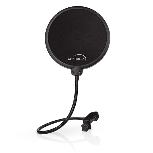 Miloll Pop Filter for Microphone - 6 inch Diameter, Dual Layered Microphone Pop Screen for Studio Recording, Podcasts and Streaming - MPF-1