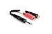 Hosa YPR-102 1/4" TRS to Dual RCAF Stereo Breakout Cable primary