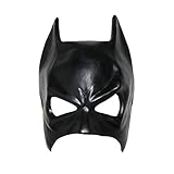 CoserWorld Realistic Halloween Half Face Latex Batman Mask Costume Superhero The Dark Knight Rises Black