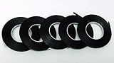 5 Pack Graphic Chart Tape Black Matte 1/8'' X 342