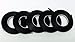 5 Pack Graphic Chart Tape Black Matte 1/8'' X 342