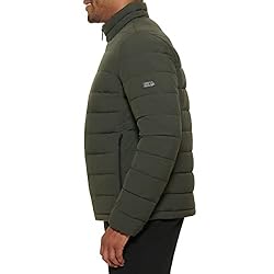 DKNY Men's Jon Quilted Stand Collar Puffer