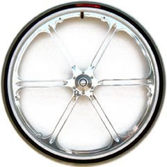 Glance Wheels - Classic - Size: 24 inch - Black Anodized Hand Rims - 1 pair