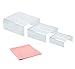 Combination of Life Low Profile Nesting Clear Acrylic Display Risers 2 Sets of 3