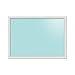 Eco-Friendly Magnetic 35 x 23 Inch Mango Wood Framed Color Dry Erase Board with Pocket (Sky Blue)