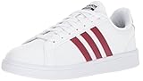 adidas Men's Swift Run Shoes,white/collegiate burgundy/core black,10.5 M US