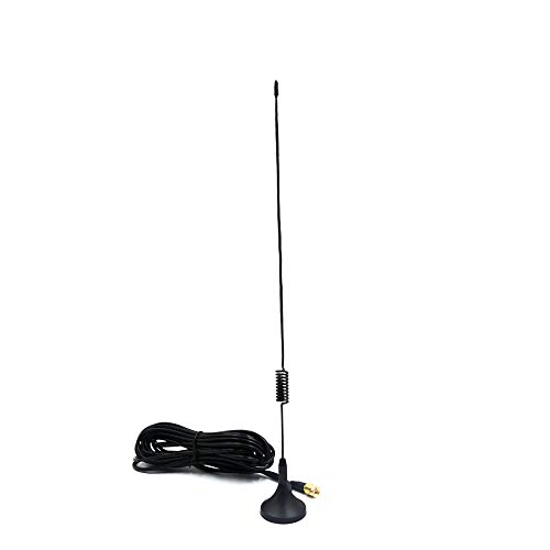 3AN Telecom GSM GPRS Small Suction Cup Antenna 433Mhz 3dbi Magnetic Base 3 m RG174 Cable SMA Male Plug Magnet Seat 5 cm