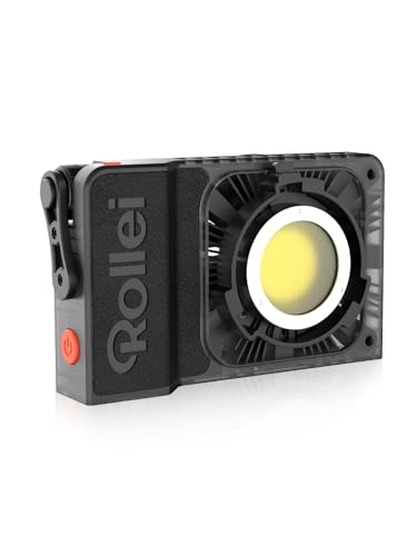 Rollei LUX 100W Bi-Color Professionelles LED-Dauerlicht Fotografie Candela-APP Smarte Bedienung, Fotolicht Ultraflach & Leicht | Duale Stromversorgung | Verstellbare Farbtemperatur 2700 – 6500K