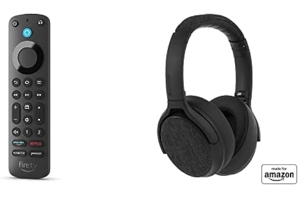 Alexa Voice Remote Pro with Made for Amazon Active Noise Cancelling Bluetooth Headset | Black
