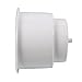 Amarine Made (Set of 5) White Recessed Drop in Plastic Cup Drink Can Holder with Drain, for Boat