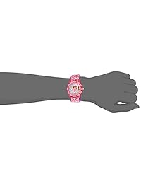 Disney Kids 'w001667 Princess Analog Display Rosa Reloj de cuarzo analógico