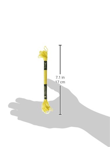 DMC 1008F-S307 Shiny Radiant Satin Floss, Lemon, 8.7-Yard