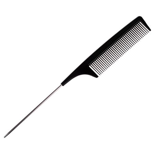 Buy Rurah Black Hair Metal Comb With Pin Style Tail 22CM