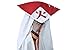 DAZCOS Anime Hokage Kakashi Hatake 6th Sixth Cosplay Hat Ninja Accessory (Hokage Red)