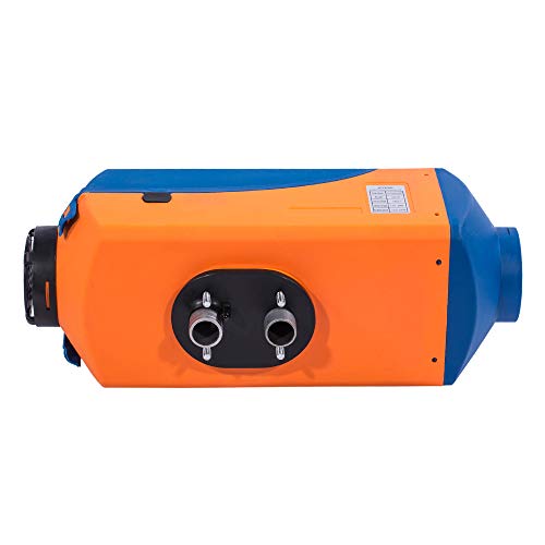 DOMINTY New 24V Air Diesel Fuel Heater 5KW Vehicle Heater LCD Monitor Silencer 5000W for Trucks Boats Bus Cars Motor-Homesvans Caravans RV's Camping Trailers Orange