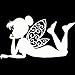 Tinkerbell Decal Sticker |Cars Trucks Vans Walls Laptop | WHITE Decal | 5.5 X 3 In | KCD640