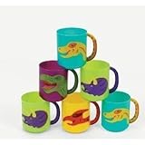 Fun Express Plastic Dinosaur Mugs (1 Dozen)