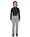 Calvin Klein Boys' Long Sleeve Sateen Dress Shirt, Button-Down Style with Buttoned Cuffs & Shirttail Hem, Black, 14