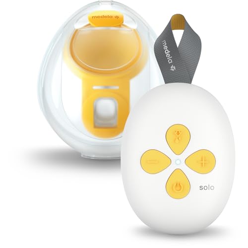 Solo Hands-Free extractor de leche eléctrico, individual, compacto y ligero, compatible con la aplicación Medela Family