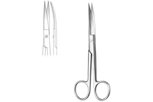 Surgical Scissors 5.5 inch, Made in High Quality, Non-Rust, Sterilizable, German Stainless Steel (Sharp/Sharp Curved)