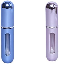 JuJinxi (2 PCS) Travel Portable Mini Refillable Perfume Atomizer Bottle Scent Pump Spray Case Refillable Perfume Bottle