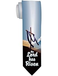 Easter Apparel Easter Cross Tie Holiday Clothes for Men Christian Easter Basket Stuffers Necktie