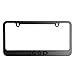 Jeep Stealth Blackout License Plate Frame - Black with Black Script Logo