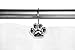 YOTOZU Paw Print - Shower Curtain Hooks, Polished Chrome, Includes a Set of 12 - Give Your Restroom What It Deserves Now