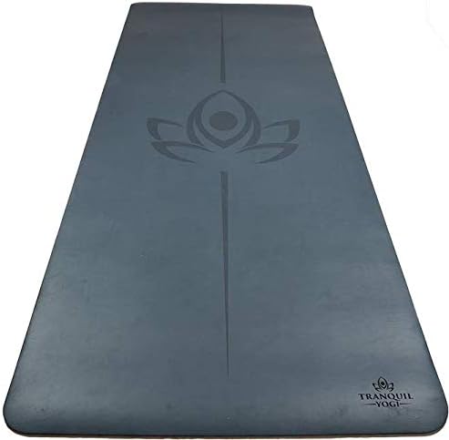 Tranquil Yogi Natural Yoga and Exercise Mat - Excellent Grip and Joint Protection, Includes Carry Strap.