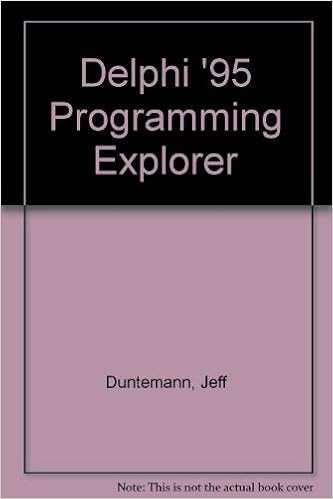 Delphi Programming Explorer Master Cutting Edge Visual Software Development For Windows Duntemann Jeff Mischel Jim Taylor Don 9781883577254 Amazon Com Books