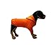 TOPSOSO Fashion Shop Pet Coat Polyester/Cotton Basic Dog Hoodie，Dog Jacket,Dog Fleece for Young Dog and Large Dog,6 Sizes avaiable and 4 Color for Choose (Orange, M (Back 11