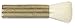 Yasutomo Sheep Hair Short Bamboo Handle Hake Brush, 3-1/4 in