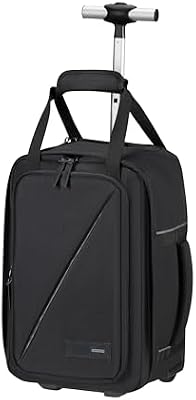 Take2Cabin - Borsa da cabina Ryanair 40 x 25 x 20 cm, 20 L, 1,40 kg, Zaino con ruote, Bagaglio a mano, Zaino aereo S Underseat, Nero (Black)