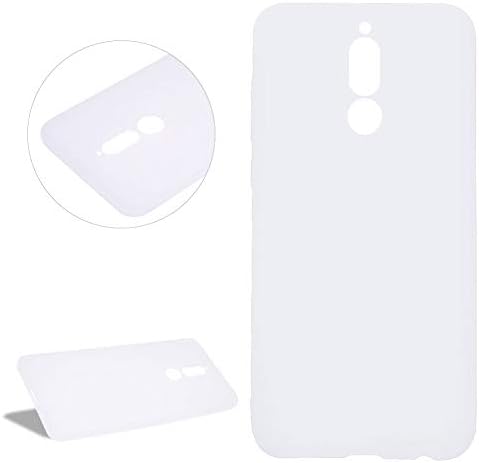 DasKAn Solid Color Matte Silicone Case for Huawei Mate 10 Lite,Elegant Ultra Slim Soft Touch Rubber Back Cover Shockproof Drop Resistant Anti Scratch Flexible Gel TPU Protective Phone Case,White#2