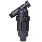 DIG P09-155 3/4" FHT X MHT All-Purpose Heavy Duty Drip Irrigation Kit Inline Y Filter with 155 Mesh Polyester Screen and Flush Cap for Drip Irrigation and Micro Sprinklers