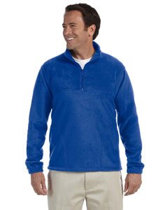 Harriton 8 oz. Quarter-Zip Fleece Pullover 4XL True Royal