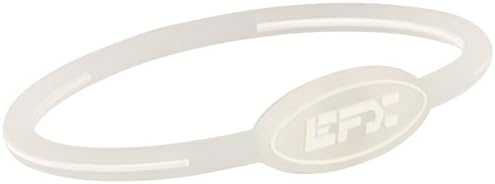 EFX Silicone Oval Wristband- Translucent/White (8 inch)