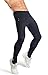 Przewalski Men's Winter Thermal Padded Cycling Tights, Brushed Fleece Bike Pants - Warm & Breathable Black Medium