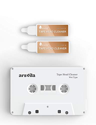 Arsvita Audio Tape/Cassette Head Cleaner with 2