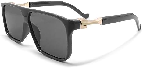 OVZA Rectangle Fashion Sunglasses for Men Brand Designer Flat top Glasses