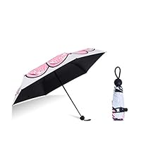 Ffrzd Ultralight Umbrella Travel Umbrella Female Sun Umbrella Rain Umbrellas Dual-use Mini Five Fold Umbrella