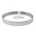 7th Element Polished Stainless Steel Bracelet Classical Band Bangle for Womens (Silver,6mm 6.3inch)