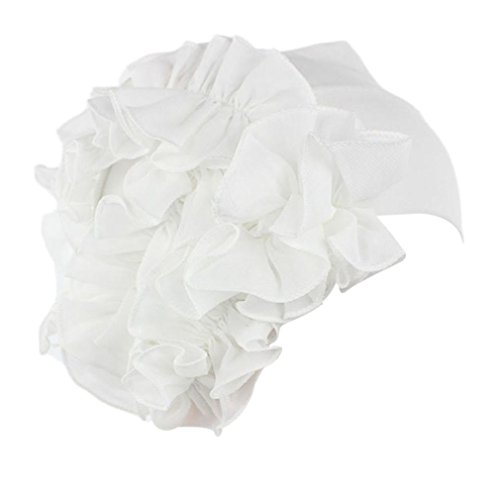 BEAUTYVAN HOTï¼Solid CasualHeadband Adult Charming Women Cancer Chemo Hat Beanie Scarf Turban Fashion Design Head Wrap Capï¼ŒMultiple Colors Available (B~White)