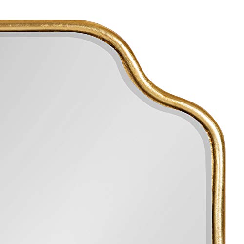 Kate and Laurel Plumley Glam Scalloped Wall Mirror, 18 x 24, Gold
