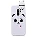 Soft TPU Case for Galaxy S9 Plus,3D Flexible Rubber Case for Galaxy S9 Plus,Herzzer Premium Stylish Cute Panda Printed Slim Fit Shockproof Scratch Resist Silicone Bumper Back Cover