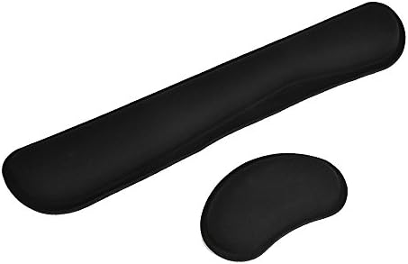 Memory Foam Wrist Rest Keyboard and Mouse Wrist Rest Ergonomic Design for Working and Gaming Rubber Bottom No Slide Occupational Disease Prevention